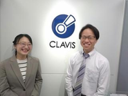 会社のロゴは鍵をイメージしています。クラヴィスはラテン語で鍵という意味。プロジェクトやお客様にとってのキーパーソンになるようなメンバーを育てています！