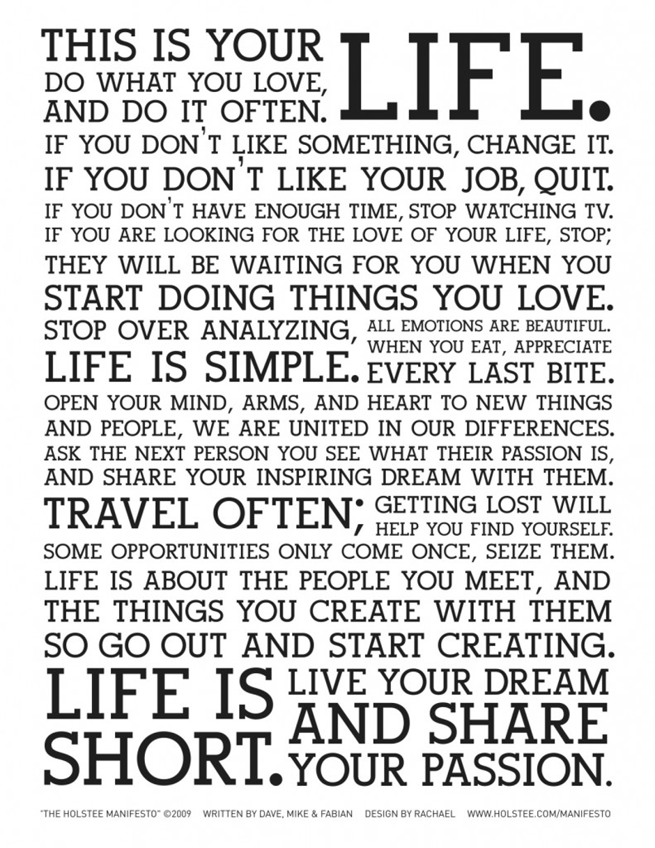 HOLSTEE社/ホルスティー社製　マニフェストポスター（木製フレーム付き） 経営者がオフィスに貼りたくないポスター。これが僕の決意表明 | 株式