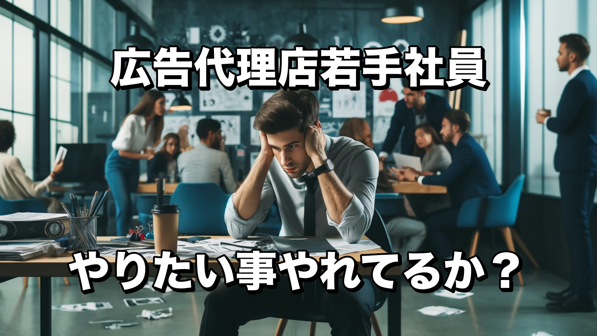 広告代理店で腐ってる若手！やりたい事やれているか？