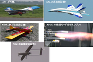 それぞれの開発要素に合わせて、モータ機、ピストン機、ガスタービン機を選定。AutoPilot機能、FPV機能を搭載し、飛行実験を行っている。並行して、新型ロケットエンジンの開発／燃焼実験を行っている。