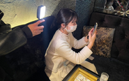 撮影中の様子です！