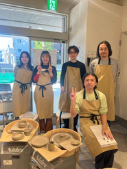 リモートワーク下のコミュニケーション施策として定期的にリアルイベントを開催（写真は陶芸教室）