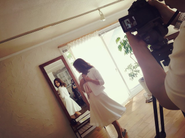 某クライアント様のコスメ・イメージ動画撮影風景です。