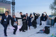 全社総会後の懇親会(バーベキュー)でも、ノリよいメンバーたちで会場は盛り上がります。