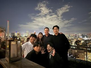 カナダ人社長とのご飯かいの様子です！