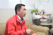 代表取締役社長の植田は、中学、高校、大学、社会人まで野球一筋。その経験が生きている。