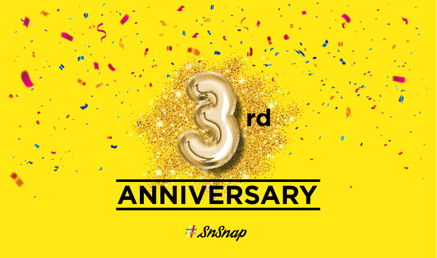 サプライズでおおはしゃぎ！？SnSnapの3周年記念ランチの様子を大公開！