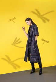 MIZEN作品＜久留米絣＞ワンピースコート