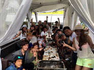 会社のメンバー、お客様とのBBQイベントでの1枚。