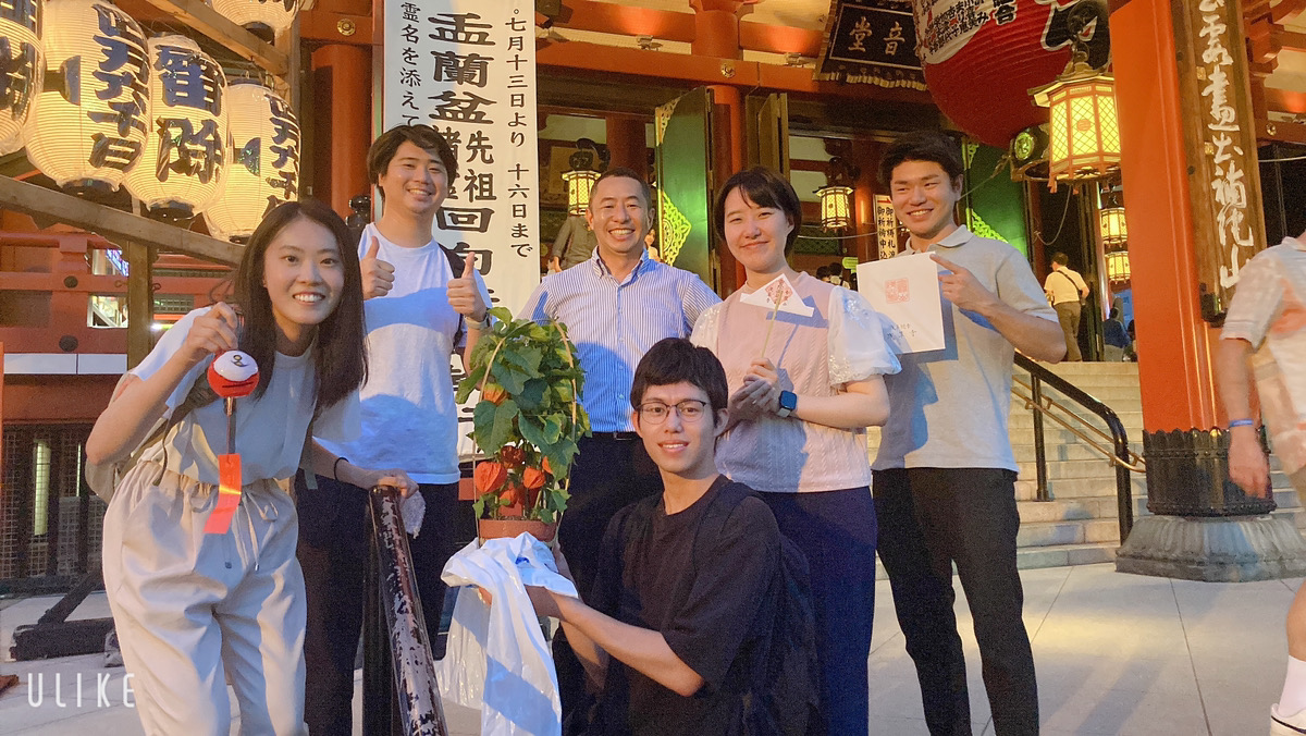 代表の吉田とメンバーで浅草寺の「ほおずき市」に参加！浅草ホッピー通りのおすすめの居酒屋でプチ交流会♪