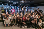 東京オフィス本社会。総勢100名のメンバーが集まって交流をしています！