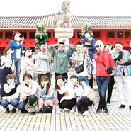 沖縄への社員旅行の様子