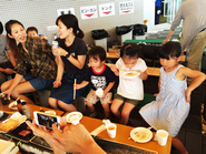 夏のBBQ。毎年社員のお子様も一緒に参加しています