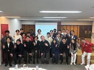 学生や留学生を呼んだ懇親会も開催！