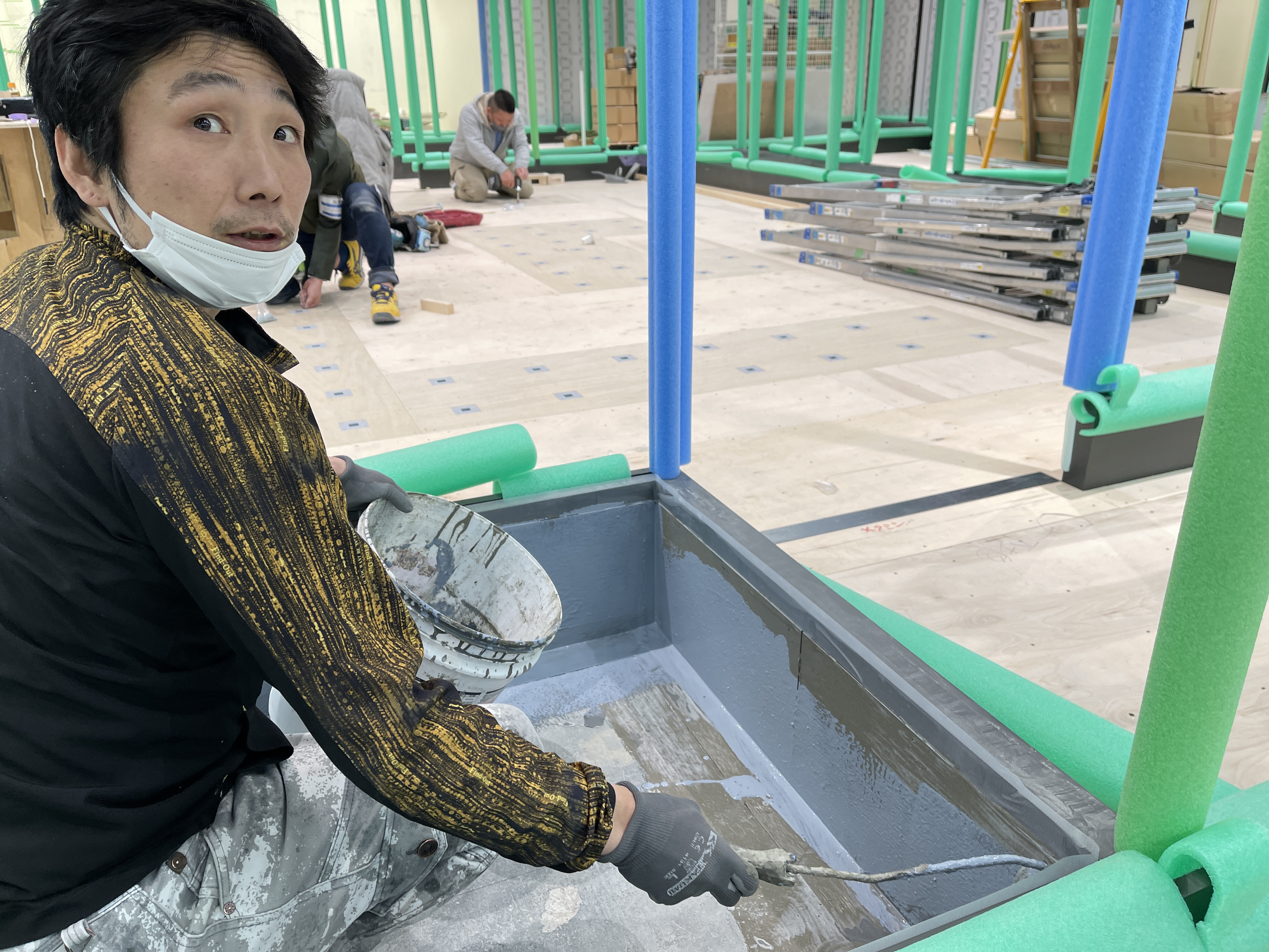 防水も行います。