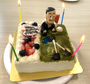 新卒メンバーが用意してくれたケーキ☆