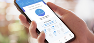 eMindのプロダクト、「eMind for Business 」。見えにくいこころの状態を、スマホアプリでわかりやすく可視化し、働く人と企業のよりよい関係づくりを支援しています。