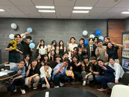 代表の誕生日！1年間の決算報告の後にみんなでお祝いしました！