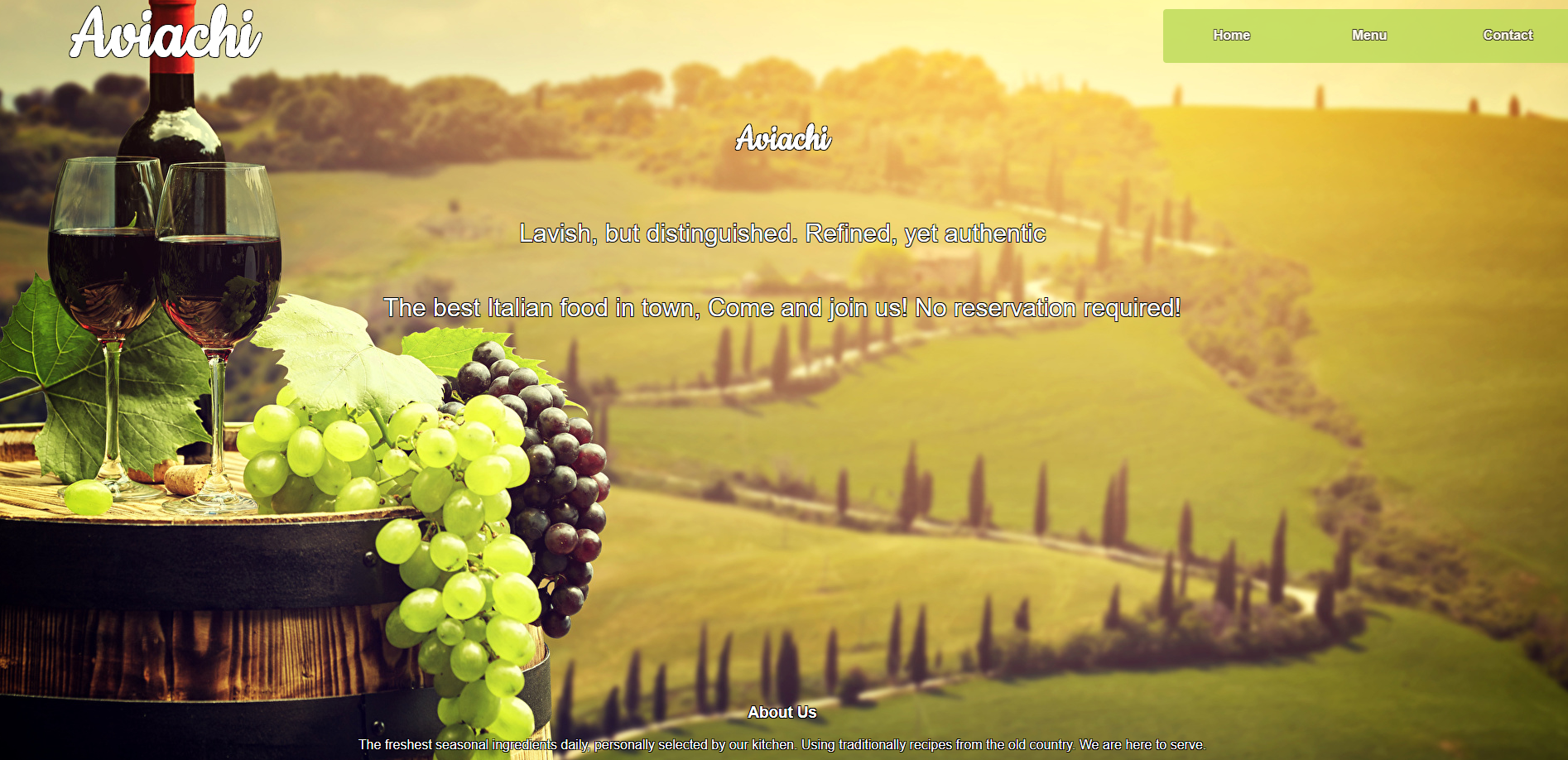 Italian Restaurant Website