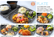 【企業内カフェテリア（社員食堂・カフェ）事業】 オフィスのランチに、新しい発想を。食と空間のプロデュース及び店舗運営をおこなっています。提供する食事はセントラルキッチンで調理し、オフィス内にキッチンがなくても提供可能なキッチンレスモデル。メニューも全てボンディッシュ自慢のホテルやレストラン出身のシェフや管理栄養士チームが考案しています。