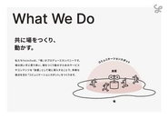 「共に場を作り、動かす。」場の担い手に寄り添い、場をつくり動かすためのサービスやコンテンツを展開していくことで、多様な接点を創出します。。