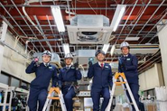 自社にトレーニングセンターを完備しており、空調機器の分解や取り付けを実践的に学ぶことができます。