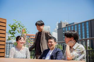 屋上のテラスでリフレッシュすることもできます！
