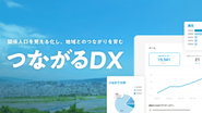 ふるさと納税や移住イベントなど、複数の関係人口リストを可視化できるシステムです。独自ロジックで1人1人とのつながりをスコア化し、定量評価します。