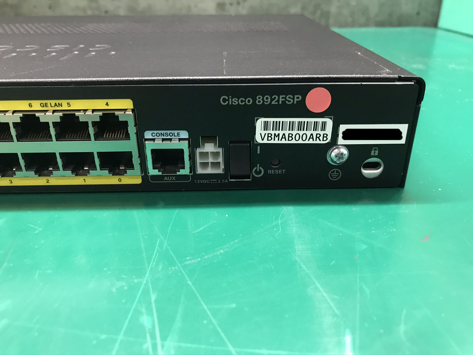 あの細く美しいCISCO C892FSP-K9は 始めから無かったよ きっと神様の