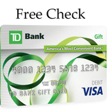 Free Check Online TD  bank Gift Card Balance