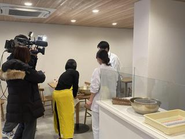 TV取材対応の様子