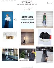 「STUDIOUS ONLINE STORE」リアル店舗とのハイブリッド型ＥＣ