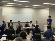 10月に開催したMOMOに関するトークイベント。障害当事者の方々と共に開発や普及活動に取り組んでいます。