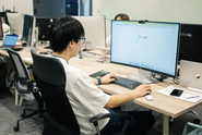仕事に集中できる環境があります。