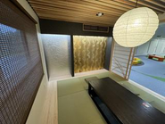 オフィスには和室があって、和室での会議は集中力が増します。