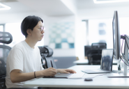 オフィスに出社した際も集中できる環境があります