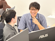 先輩に気軽に相談できる環境です