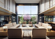 オウカス浦和針ヶ谷／ラウンジ＆ライブラリ　　　　　　　※完成予想CG