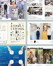 紙媒体やSNS、映像などもつくっています。