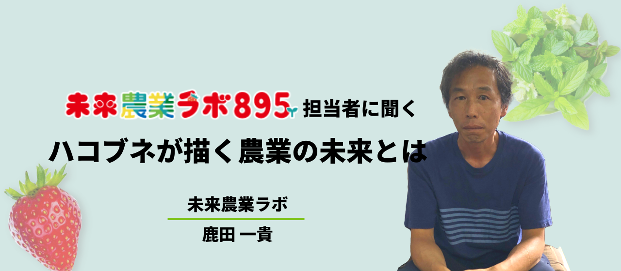 誰もが室内で作物が栽培できる時代へ。未来農業ラボ895が「IT×農業」で挑む社会貢献