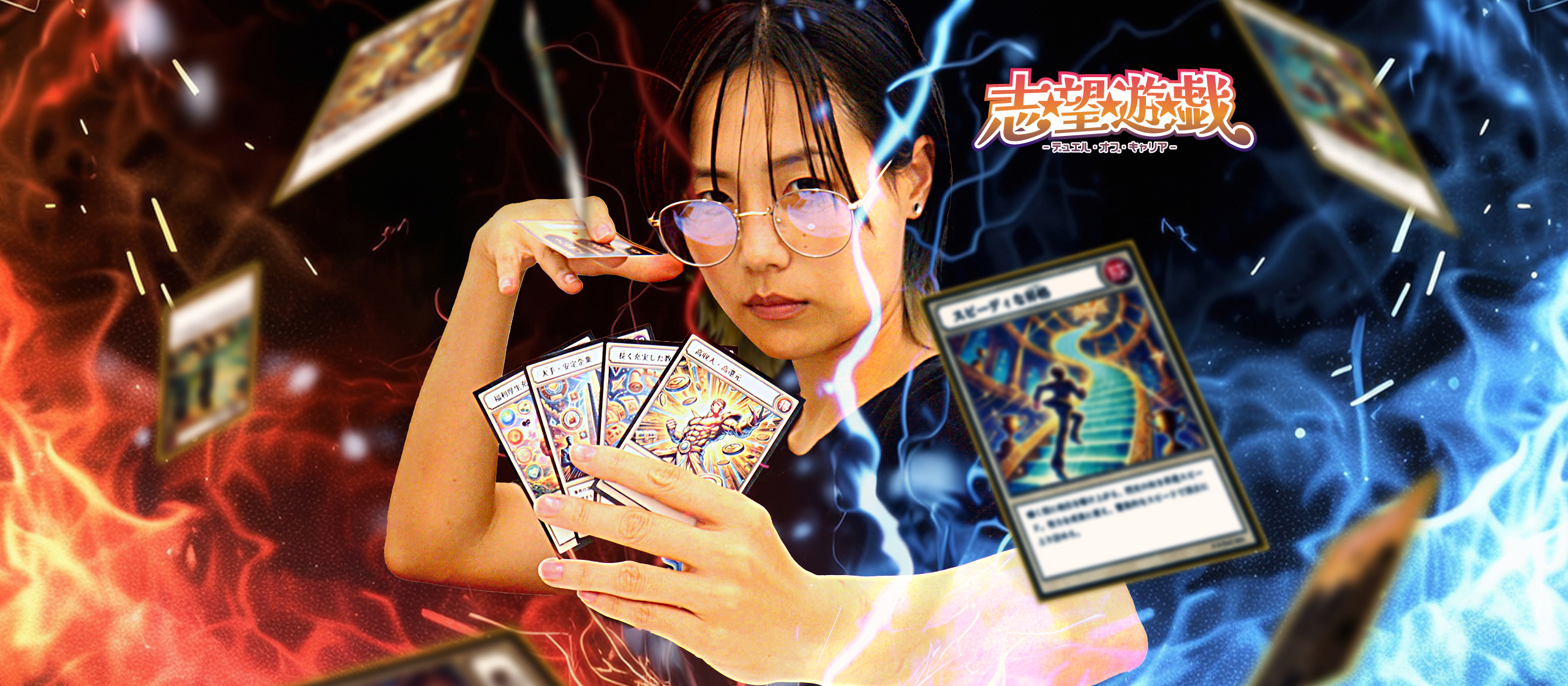 私たちの就活が、カードゲームになるんだって！！ 自己分析、面接練習、志望動機......デュエルで就活を完全攻略！