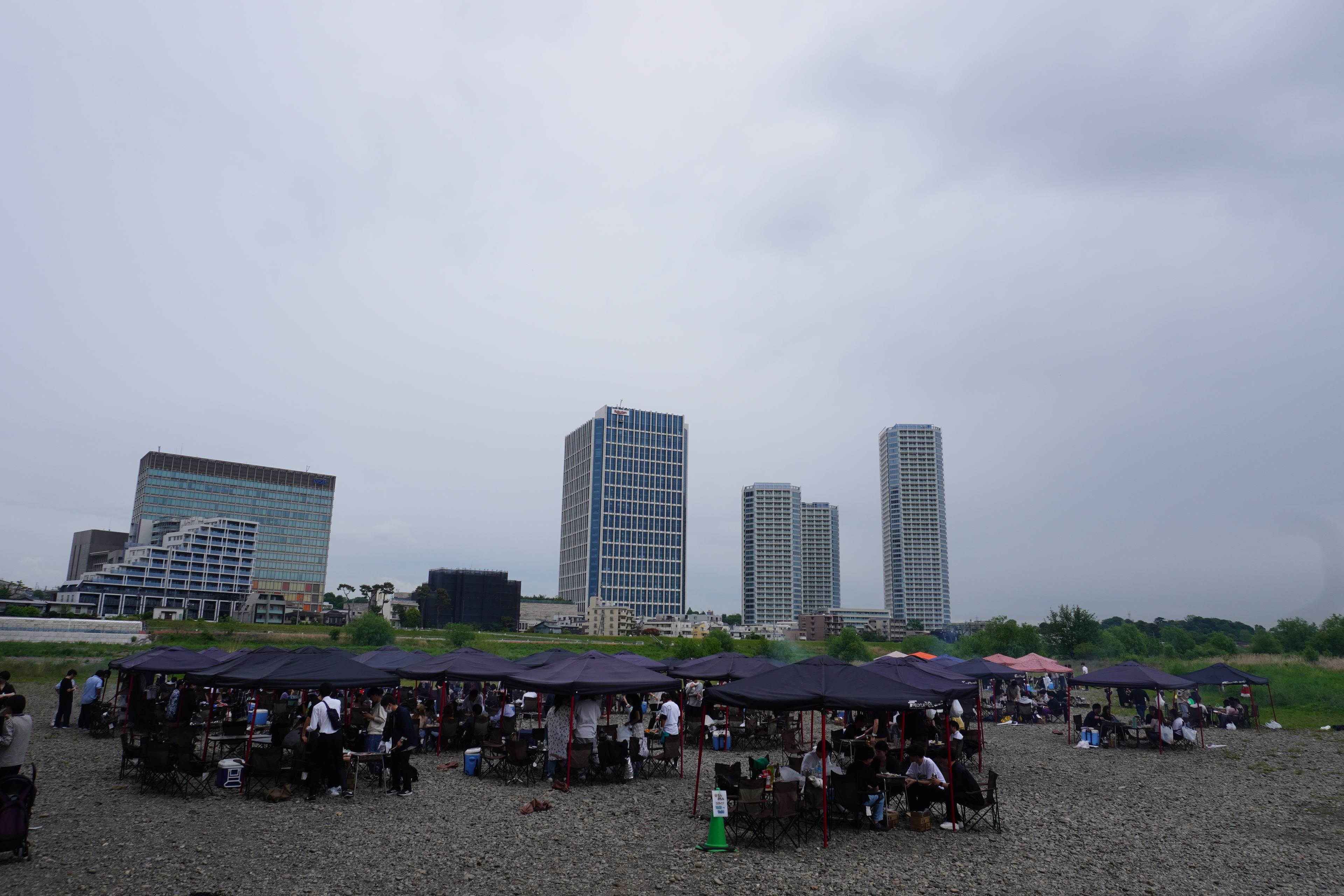 【イベント】BBQ in 玉川を開催！あいにくの曇天！