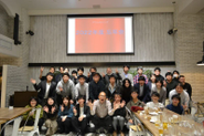いつぞやの忘年会。若手メンバーが増えています！