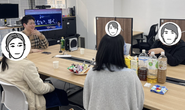 通塾生にインタビューした際の様子です📸