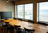 オーシャンビューの作業スペース