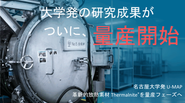 大型合成炉：創業以来の研究開発を経て、Thermalnite®の量産体制を確立