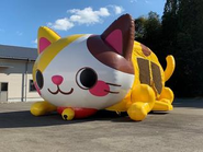 かわいいエア遊具が子供たちに大人気