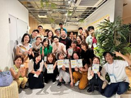 創業12周年パーティでのメンバー集合写真