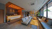 2023年3月にグランドオープンした「Hotel and Spa Gift TAKAYAMA」のロビー