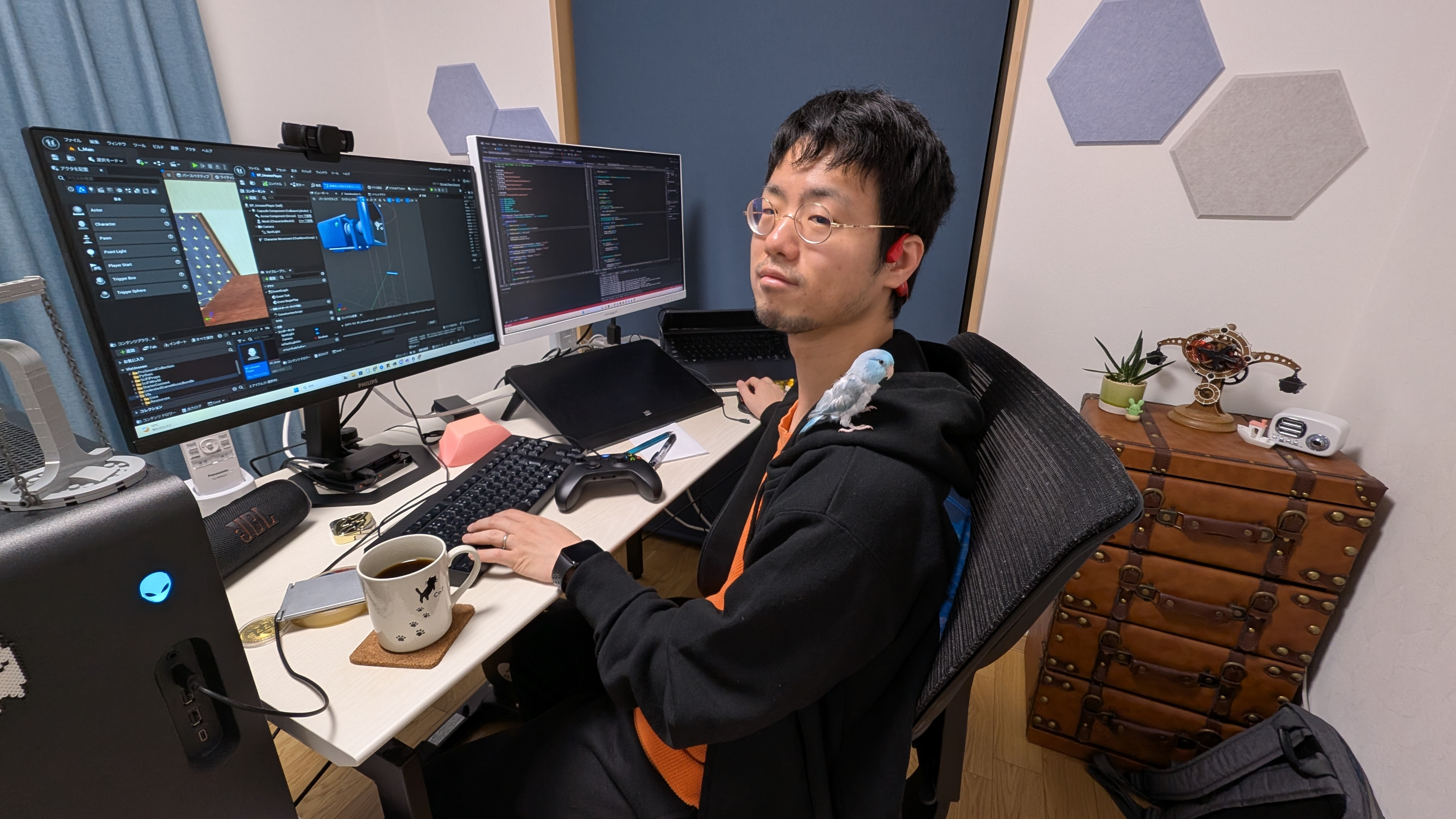 開発と会社のシステム管理を担うエンジニアの香月さんにヴェルクス・スタジオでの1日を聞いてみた